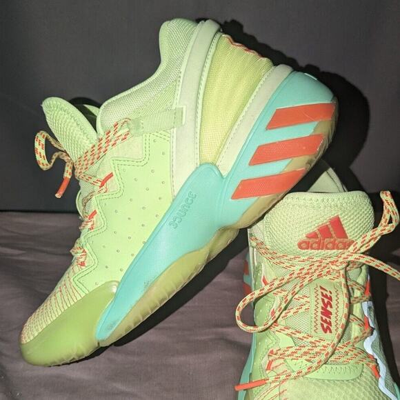 Adidas shoes Size 4.5 D.O.N. Issue 2 x Marvel Spidey Sense 2020 - Picture 5 of 9